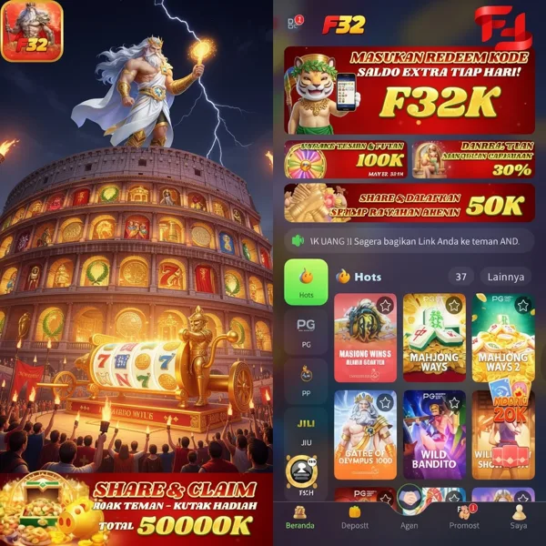 F32 Bonus Member Baru 100%